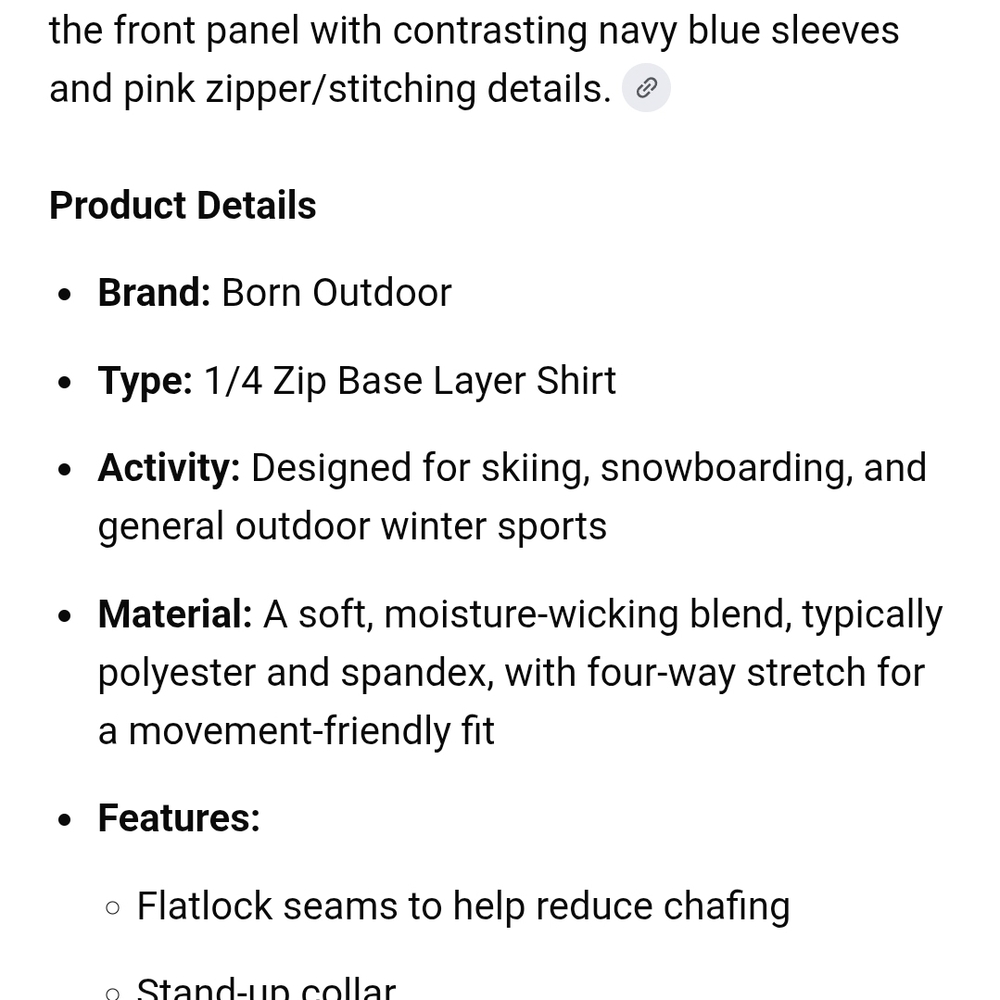 Born Women's Base Layer Set